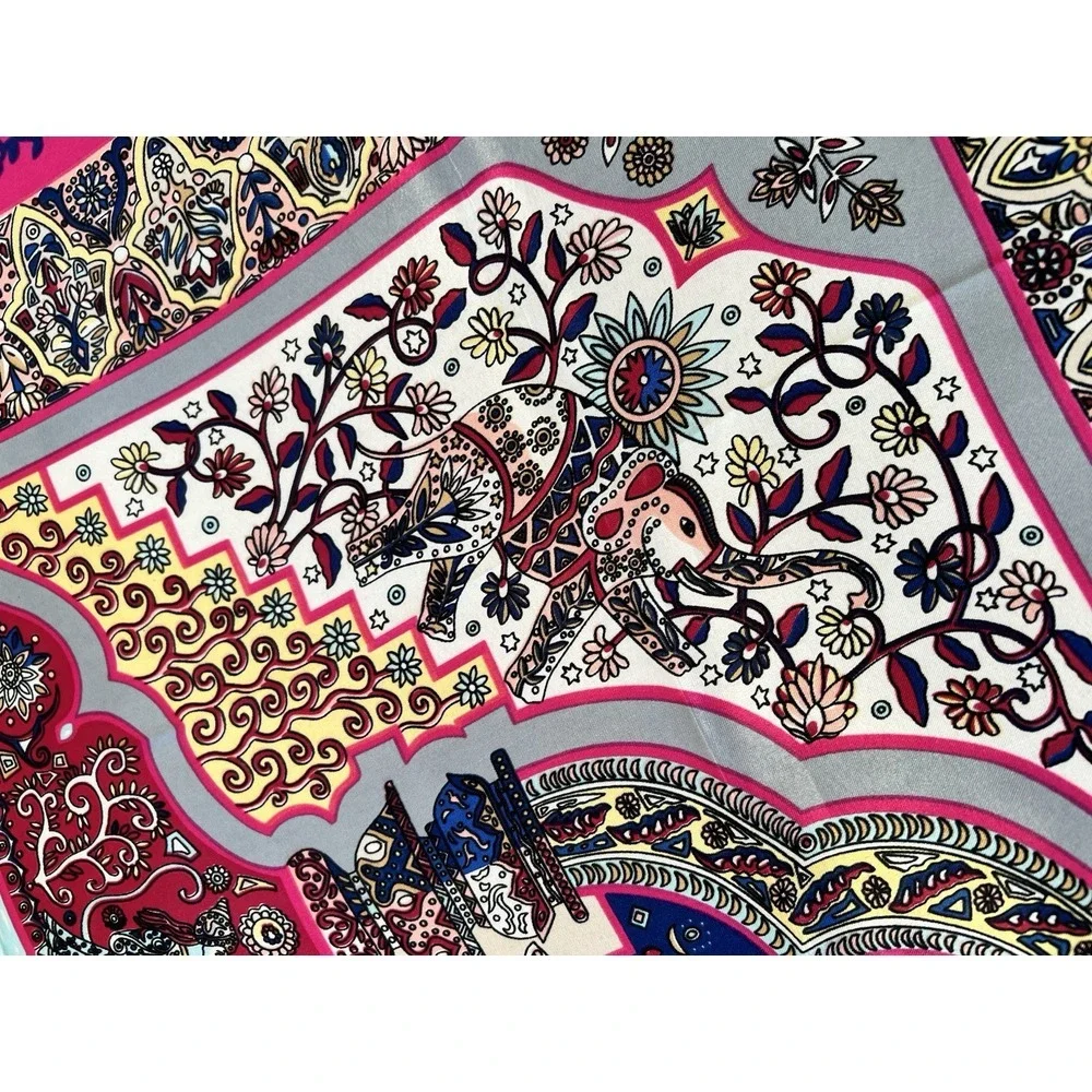 Women's Scarf 100% Silk Feel‎ Polyester Multicolor 35